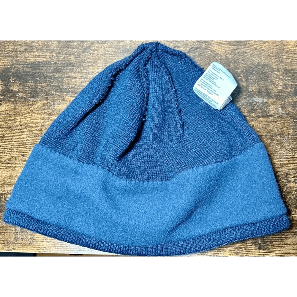 The North Face Youth Blue Fleece Lined Thermal Beanie Winter Hat